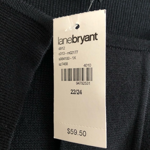 LANE BRYANT BLACK CARDIGAN 22/24 - Picture 5 of 5